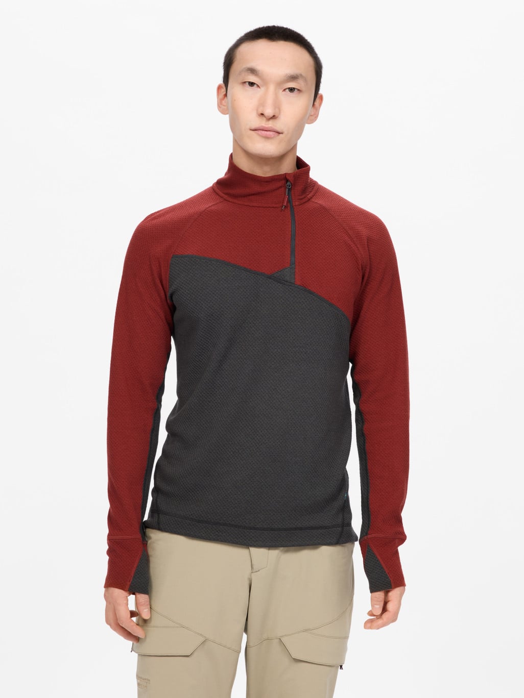 Advantages image for product Huge Half Zip Sweater Men's