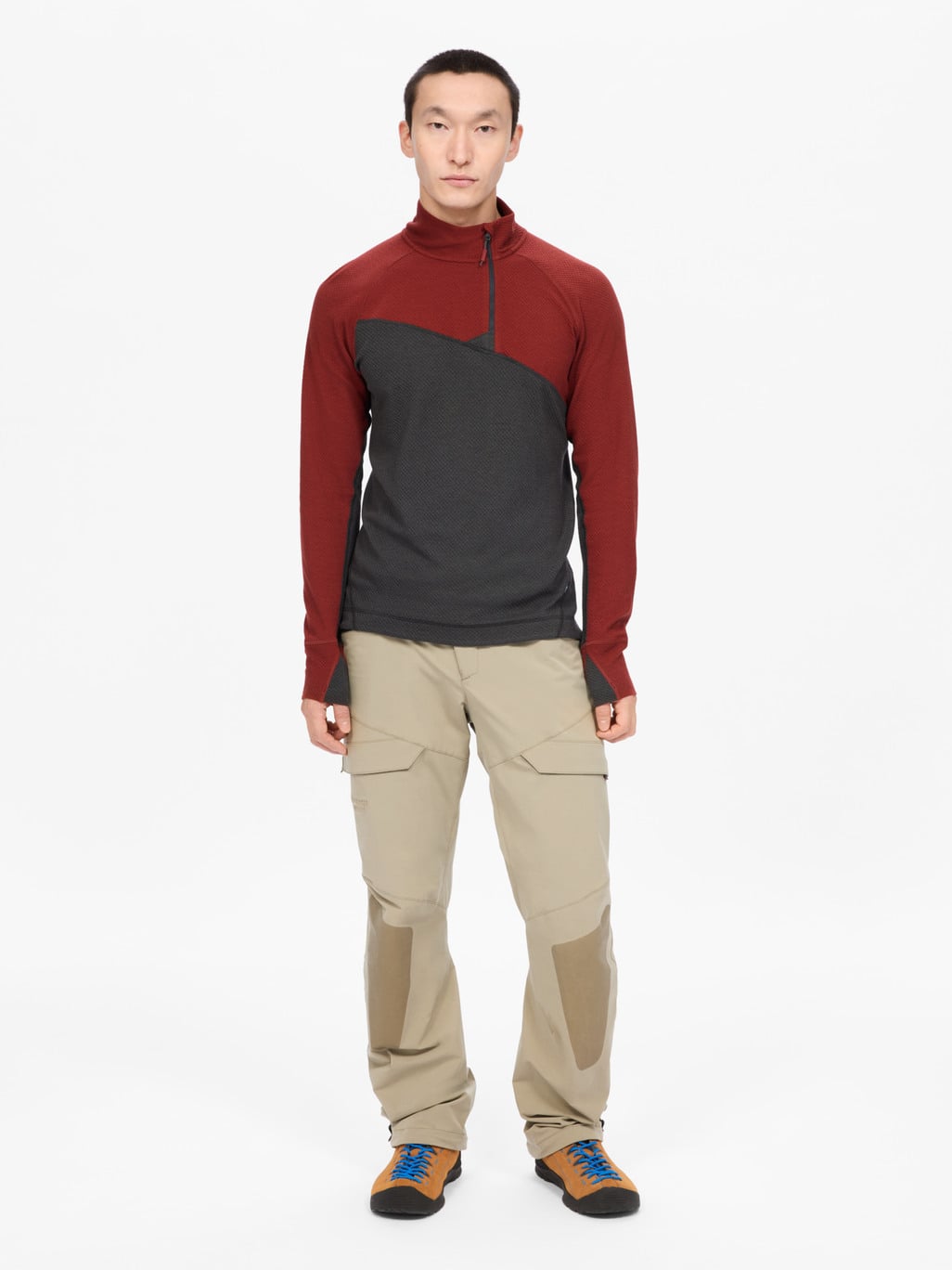 Image 2 for product Huge Half Zip Sweater Men's
