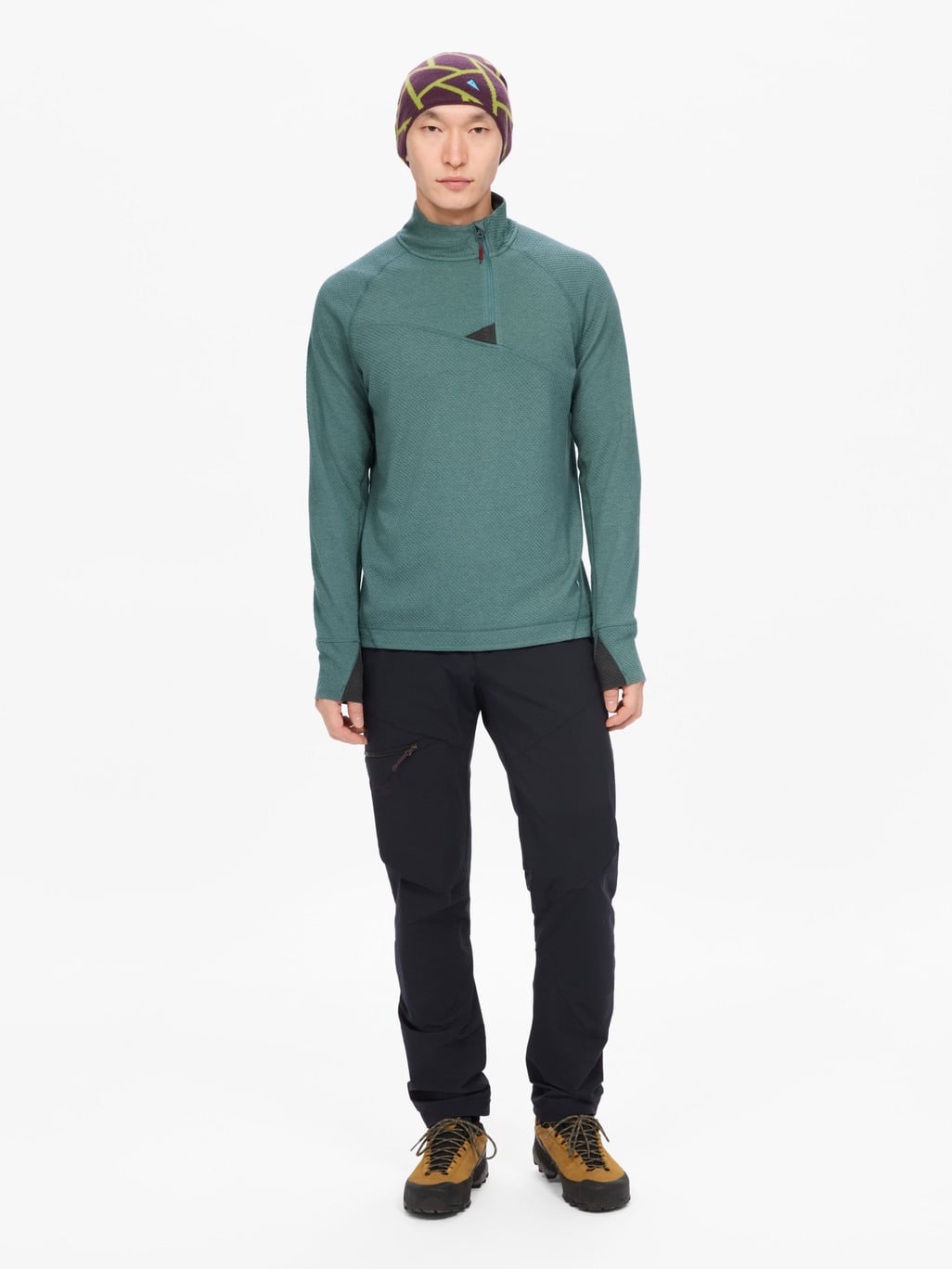 Image 2 for product Huge Half Zip Sweater Men's