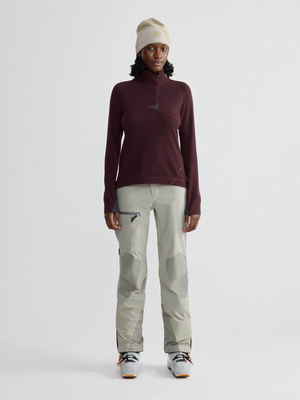Image 2 for product Huge Half Zip Sweater Women's