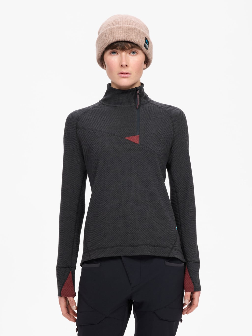 Advantages image for product Huge Half Zip Sweater Women's